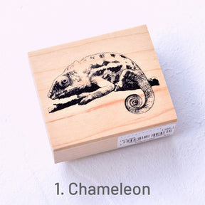 Stamprints Butterfly and Chameleon Rubber Stamp 3