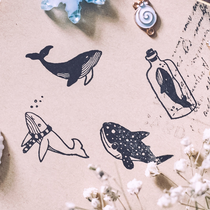 Stamprints Dream Whale Rubber Stamp 2