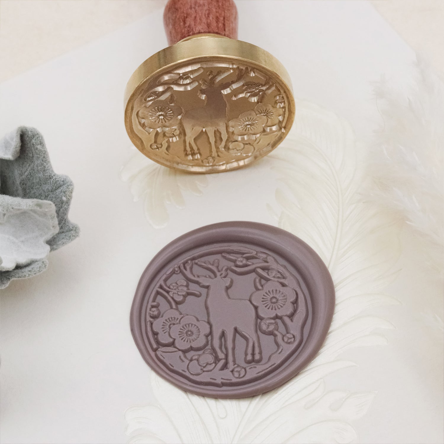 Ready Made Wax Seal Stamp - Merry Christmas Wax Seal Stamp (9 Designs)