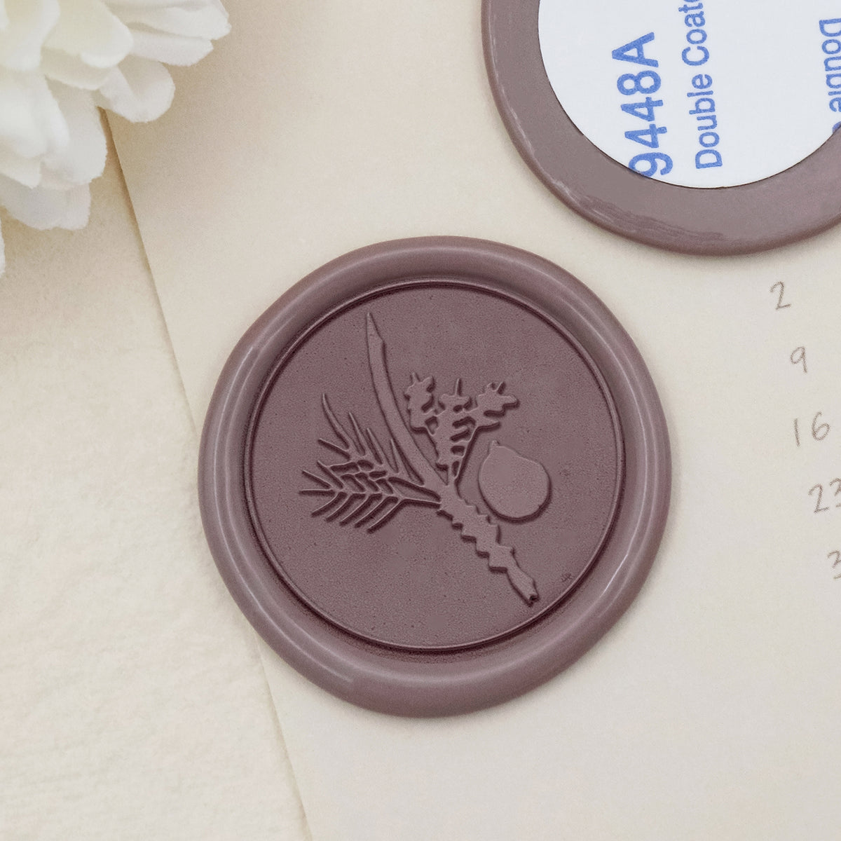 Stamprints Four Species Wax-adhesive Wax Seal Stickers - style 12-1