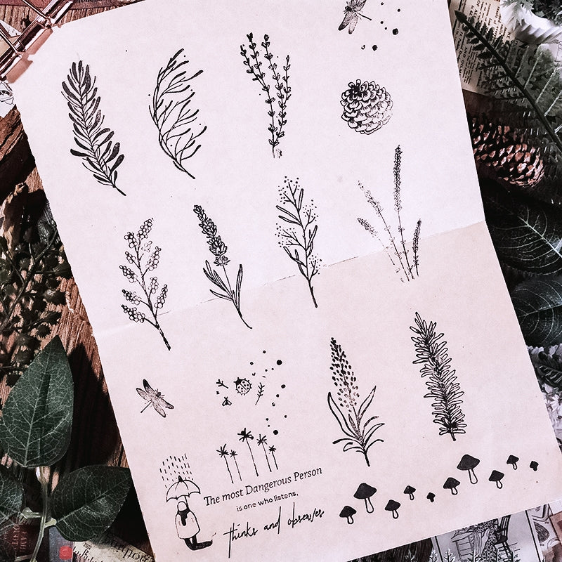 Stamprints Grass Plant Rubber Stamp 3