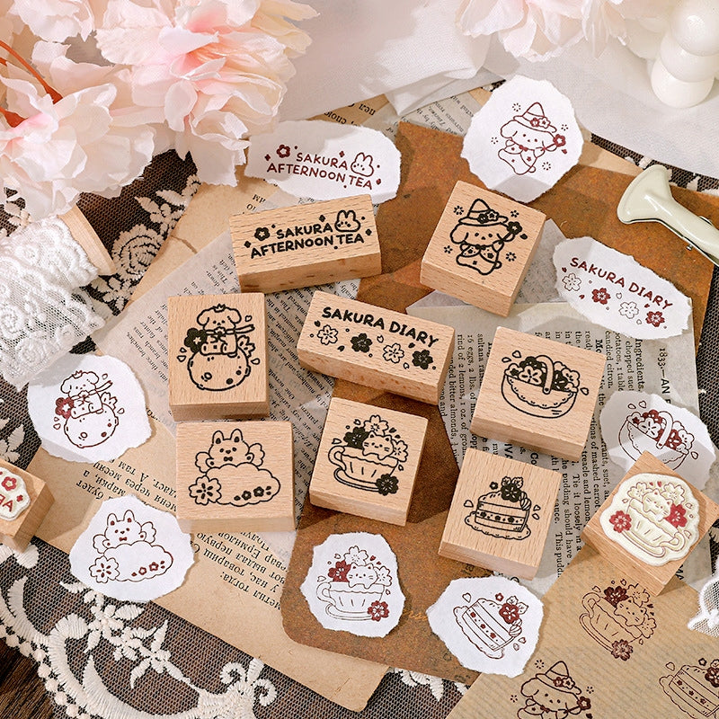 Stamprints Sakura Decorative Series Rubber Stamp 1