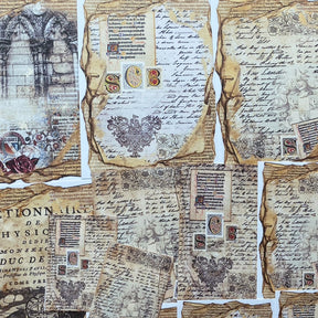 Stamprints Vintage English Architecture Baroque Junk Journal Material Paper 2