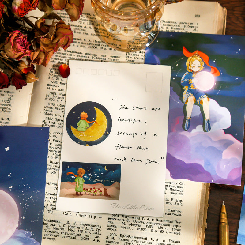 The Star Prince Cartoon Character Illustration Gift Box Stationery Set  b4
