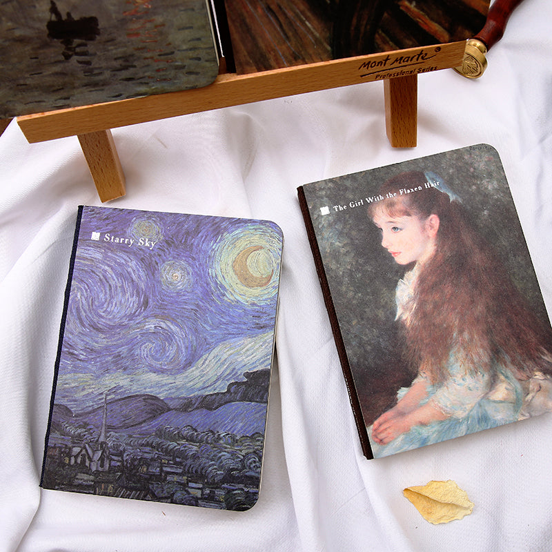 Van Gogh Monet World Famous Painting Artistic Notebook b2