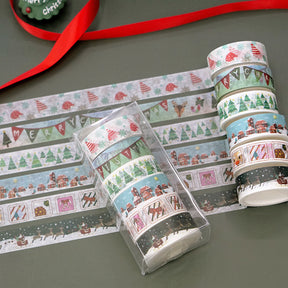 Vintage Cartoon Christmas Washi Tape Set c2