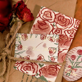 Vintage Gilding Rose Stickers 4