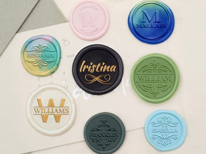 Elevate Your Correspondence with Semi-Custom Name Wax Seal Stamps