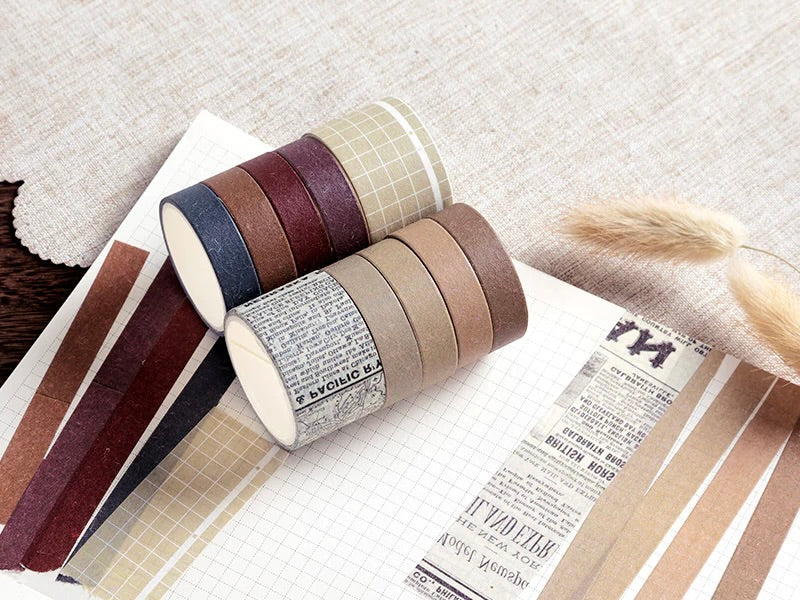 solid color washi tapes