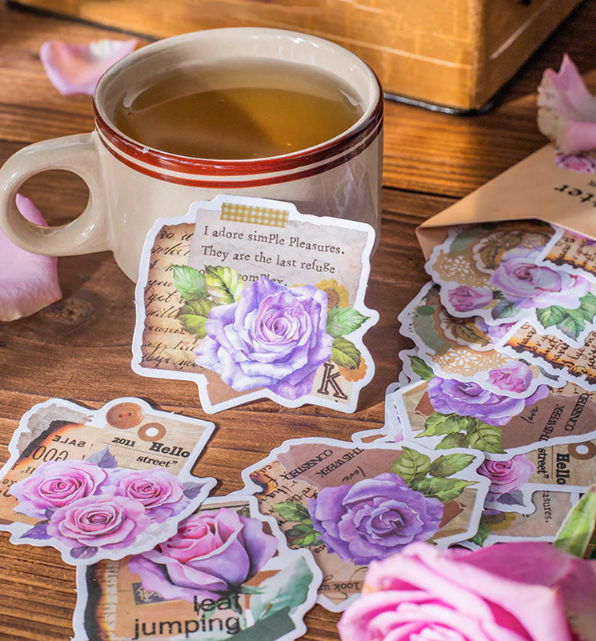 Vintage Roses and Love Letters: Timeless Sticker Ideas for Your Journaling Needs