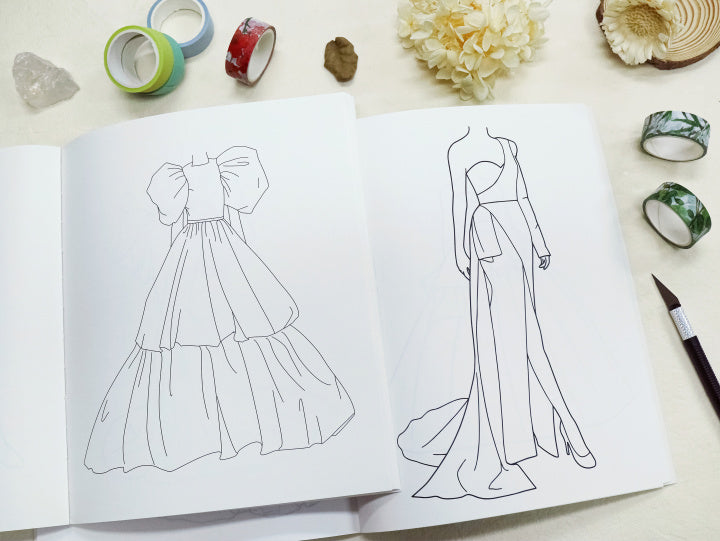 DIY clothing design sketchbook & fashion design