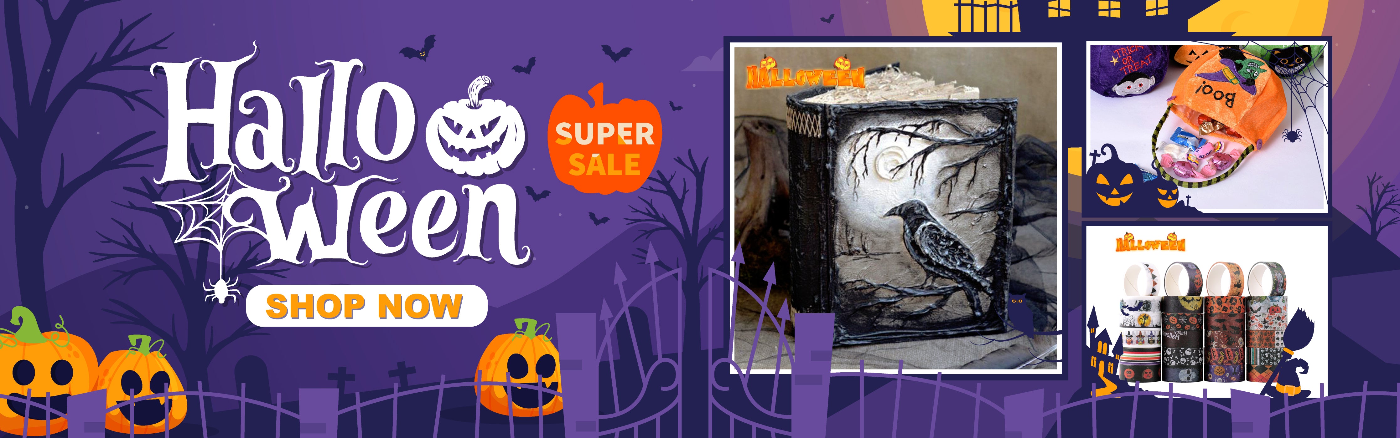 Halloween & Scrapbook & Tape & Sticker & Rubber Stamp & Wax Seal Stamp