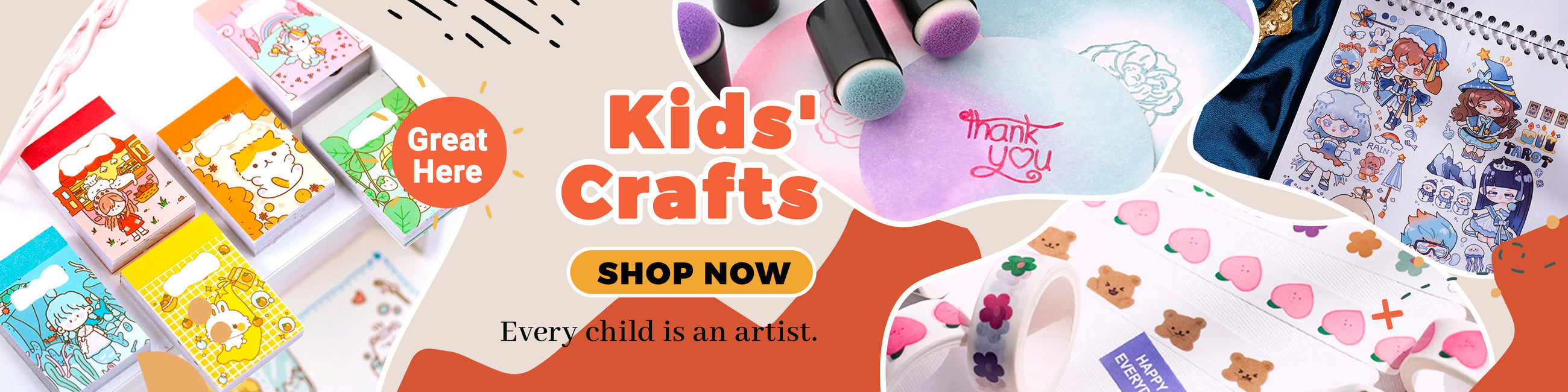 Kids' crafts - Sticker & Tape & Paper & Scrapbook - Stamprints