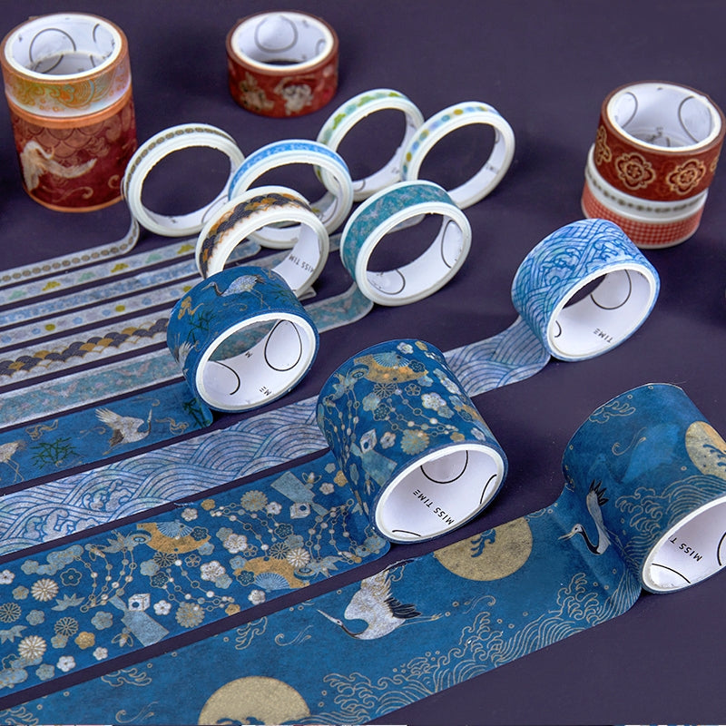 100 Rolls Traditional Chinese Style Gift Box Washi Tape Set b1