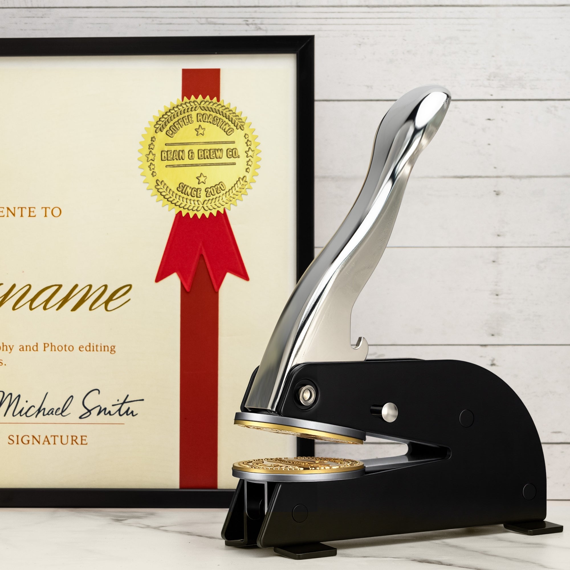 Extra Large Custom Desktop Embossers reward