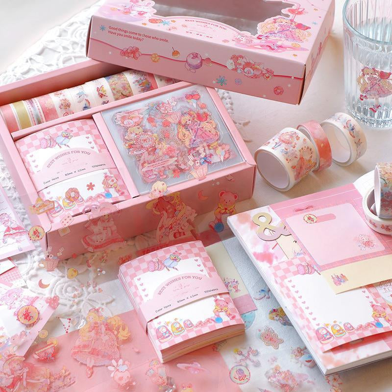 120-Piece Girly Cartoon Theme Scrapbook Kit b3