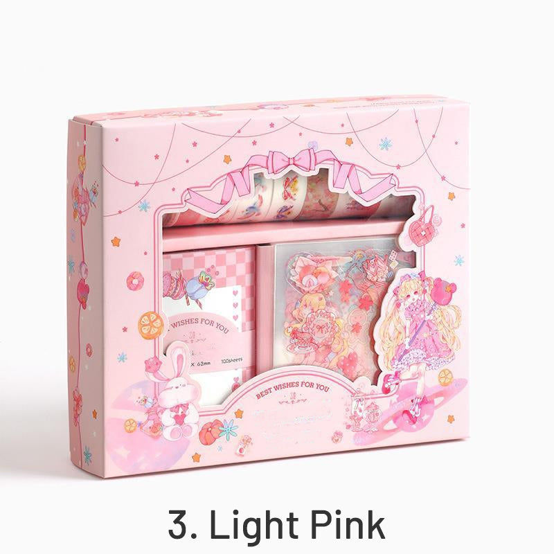 120-Piece Girly Cartoon Theme Scrapbook Kit sku-3