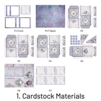 1. Cardstock Materials (7 pcs/pack)