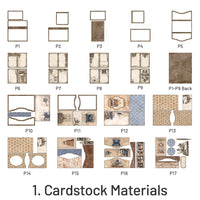 1. Cardstock Materials (17 pcs/pack)