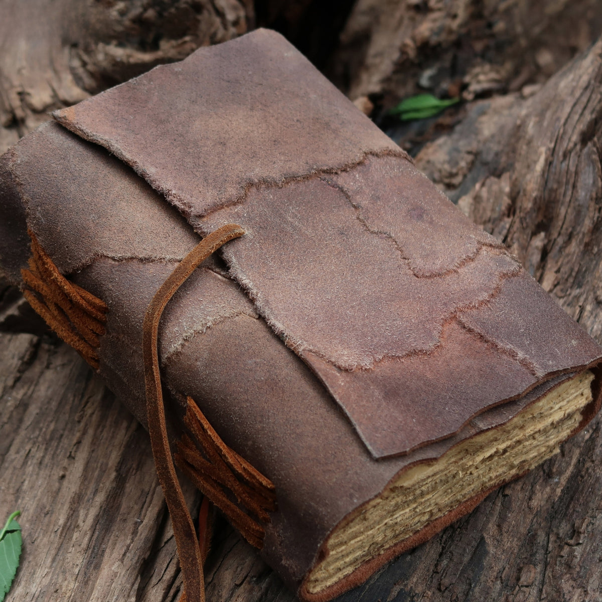 Rustic Notebook Handcrafted Vintage Leather Notebook with Bandage | Stamprints