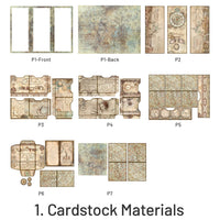 1. Materiales de cartulina (7 PC/Pack)