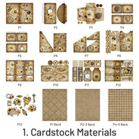 1. Cardstock Materials (13 pcs/pack)