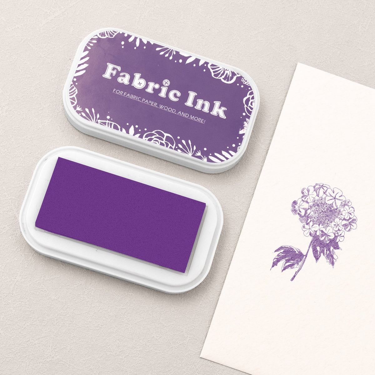 Oil-Based Fabric Ink Pad - Peony Purple BD-216c