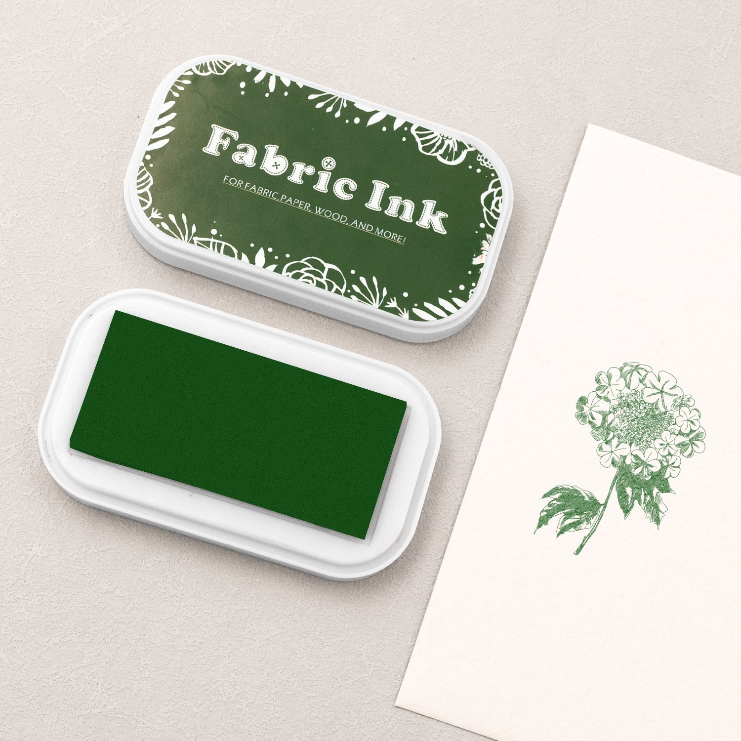 Oil-Based Fabric Ink Pad - Forest Green-copy BD-265d