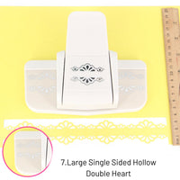 7.Large Single Side Hollow Double Heart