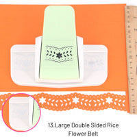 13.Large Double Sided Rice Flower Belt