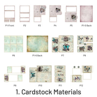 1. Cardstock Materials (12 PC/Pack)