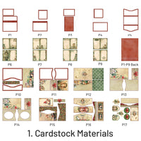 1. Cardstock Materials (17 pcs/pack)