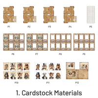 1. Cardstock Materials (12 pcs/pack)