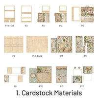 1. Cardstock Materials (12 pcs/pack)