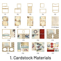 1. Cardstock Materials (17 PC/Pack)