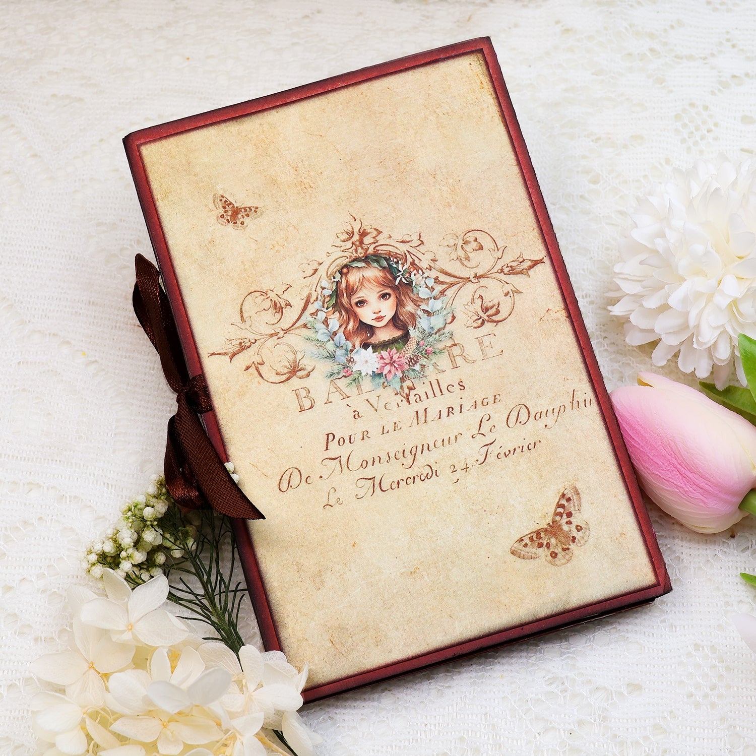Christmas Fairies Mini Album Handmade Booklet Craft Kit 2