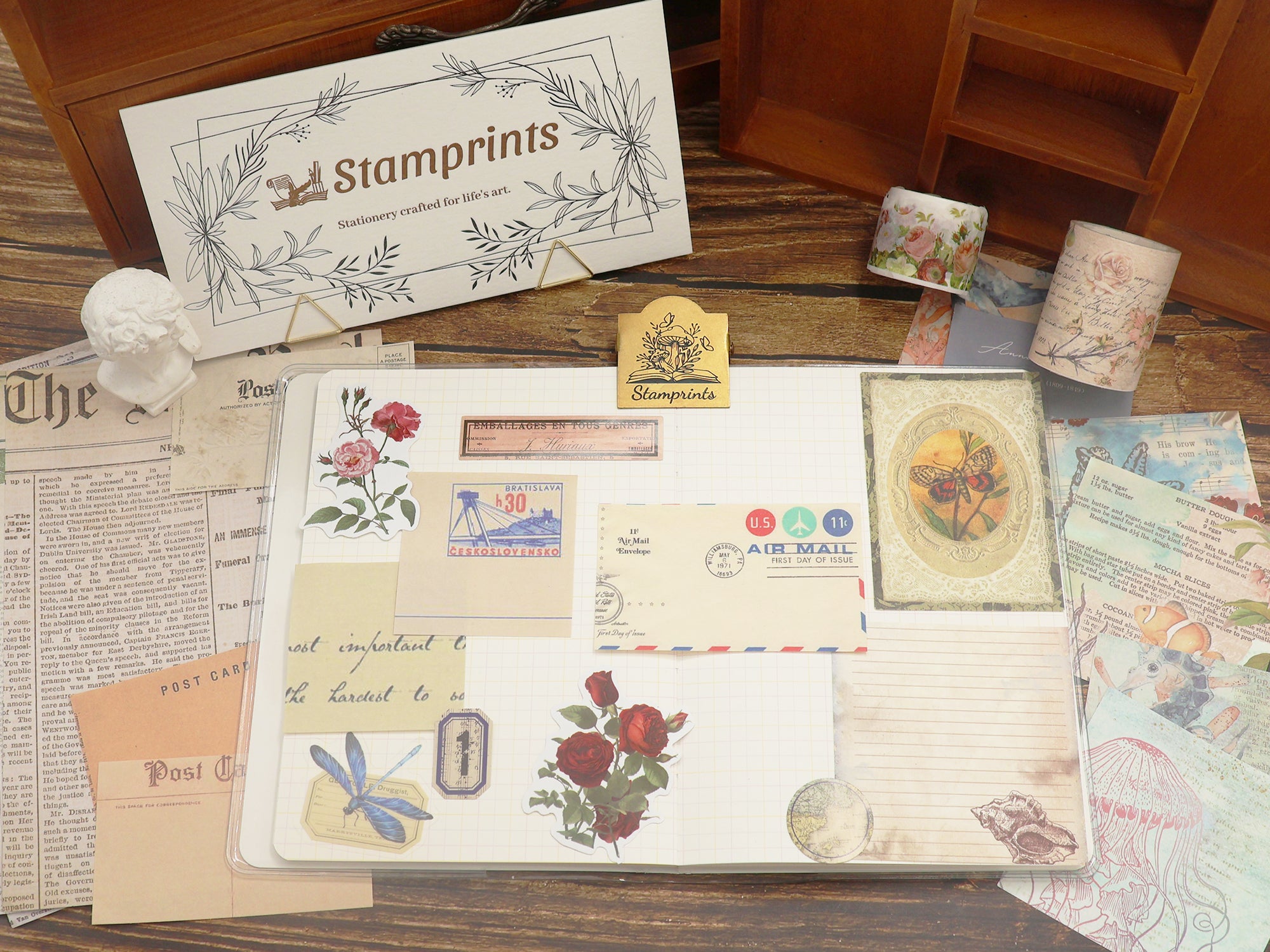 Enveloppe en papier Kraft Vintage, 50 feuilles de papier A4/B5/A5, pour  croquis de peinture, impression d'art, manuscrit, emballage ancien