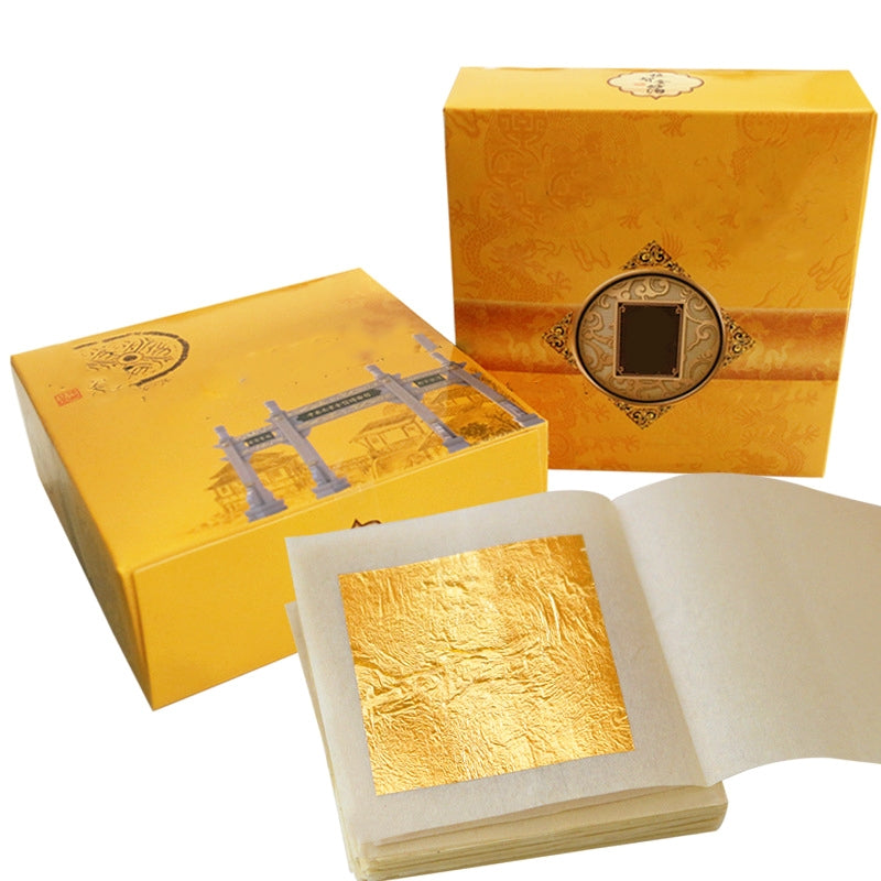 24K Pure Gold Paste Square Gold Leaf Sheets b