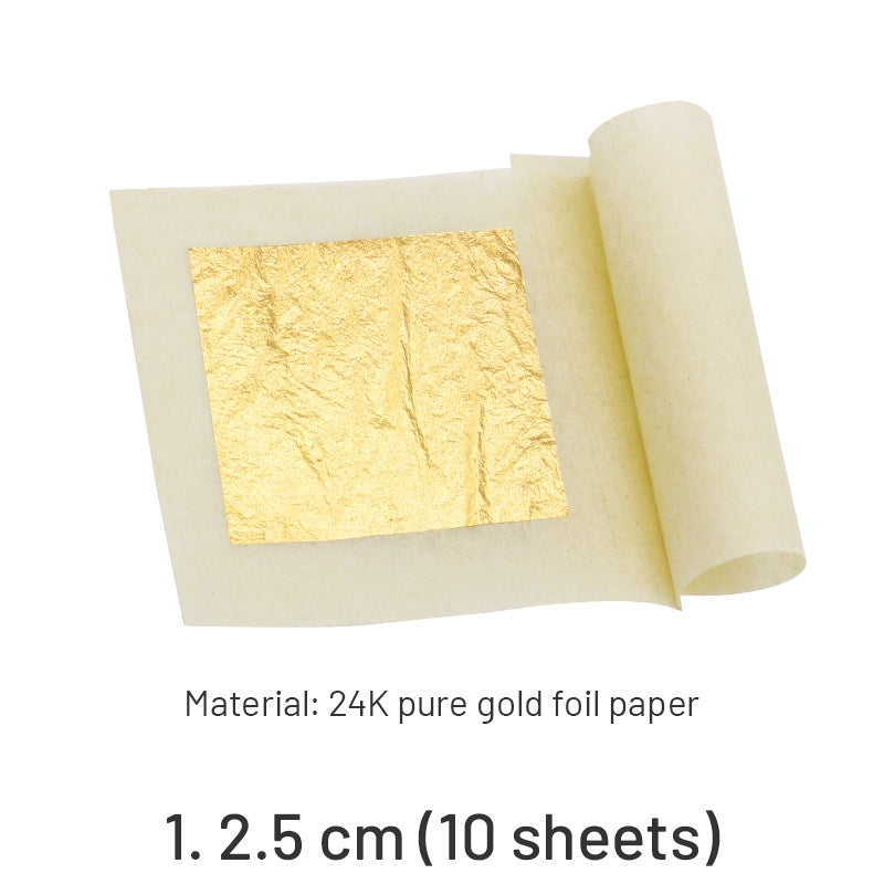 24K Pure Gold Paste Square Gold Leaf Sheets sku-1
