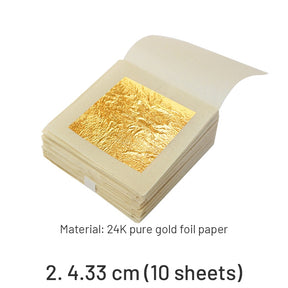 24K Pure Gold Paste Square Gold Leaf Sheets sku-2