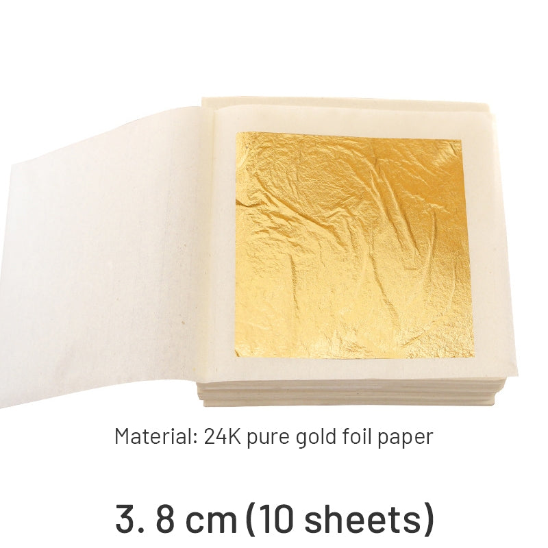 24K Pure Gold Paste Square Gold Leaf Sheets sku-3