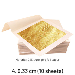 24K Pure Gold Paste Square Gold Leaf Sheets sku-4