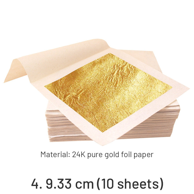 24K Pure Gold Paste Square Gold Leaf Sheets sku-4
