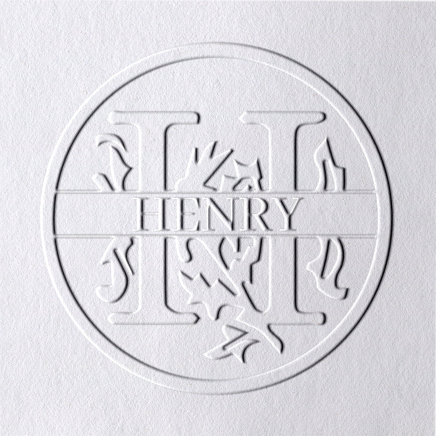 26 Letter Custom Floral Name Embosser - H H1