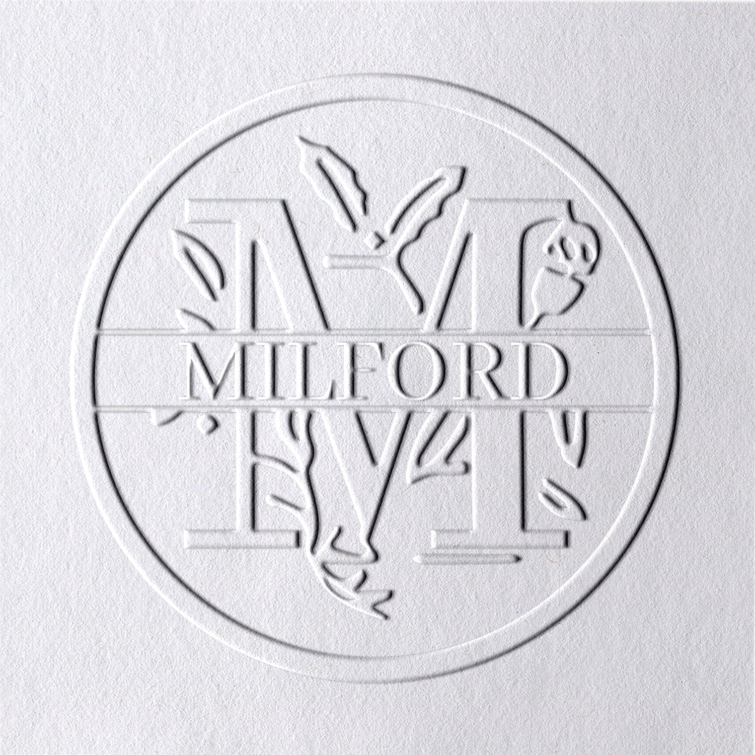 26 Letter Custom Floral Name Embosser - M M1