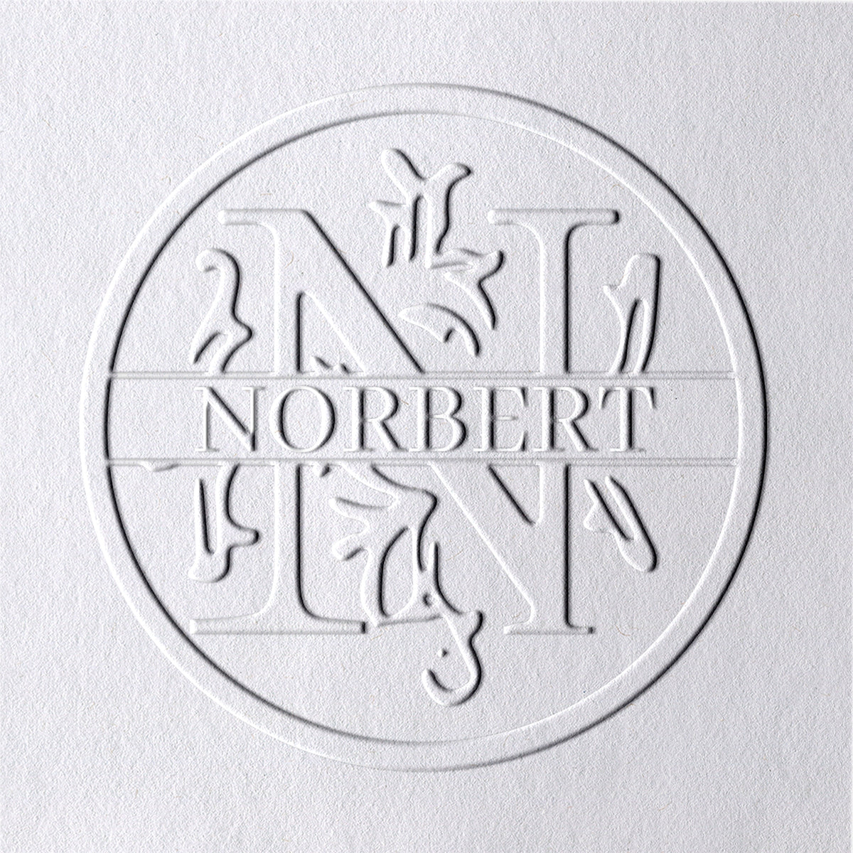 26 Letter Custom Floral Name Embosser - N N1