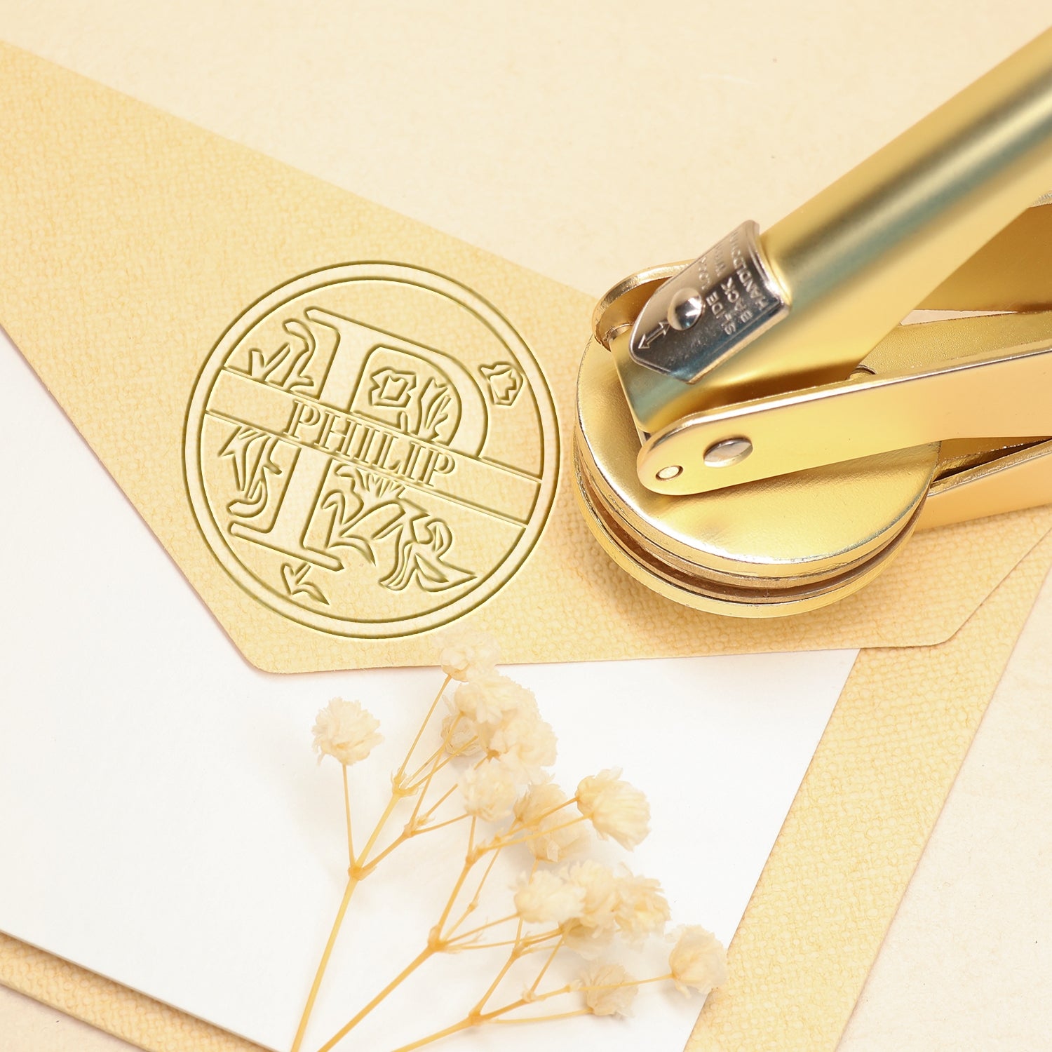 26 Letter Custom Floral Name Embosser - P P11