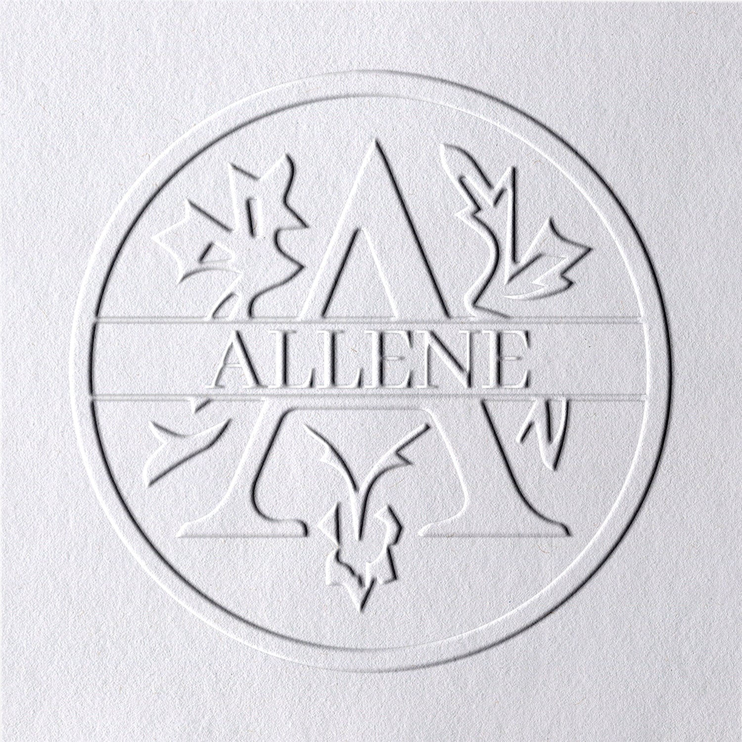 26 Letter Custom Floral Name Embosser A1