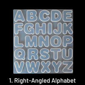 26-Letter Silicone Alphabet Molds sku-1