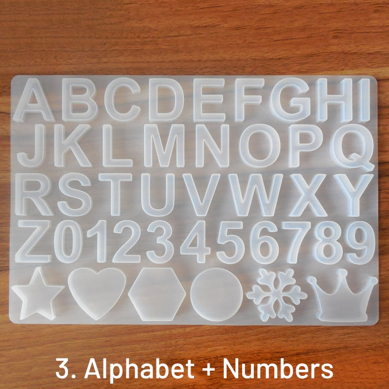 26-Letter Silicone Alphabet Molds sku-3